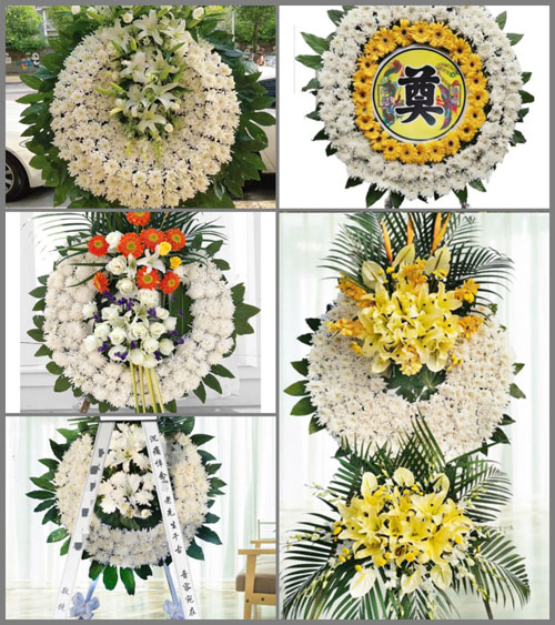 湖北襄阳市南漳县九集镇古林坪村花圈速递